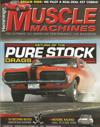 HEMMINGS MUSCLE MACHINES 2014 JAN - 427 COBRA, T-A JAVELIN, HEMI RR